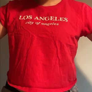 graphic cropped passing tee